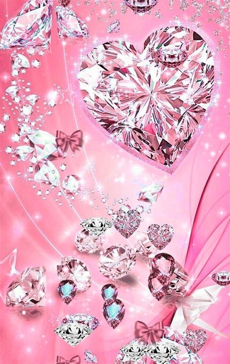 Pink Diamond Heart Wallpaper