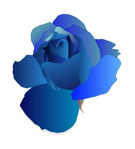 Clipart - Blue Rose