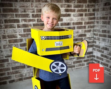 Template for Transforming Car Costume for Kids Halloween - Etsy