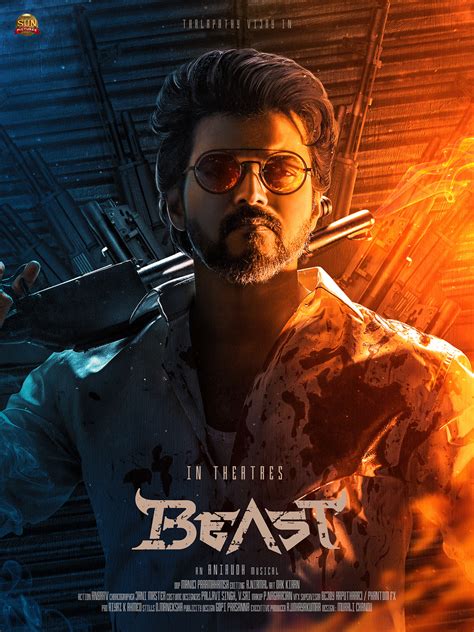 BEAST Movie Fanmade poster Thalapathy Vijay :: Behance