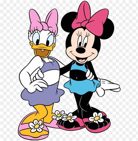 Daisy Duck Clip Art Disney Galore In - Daisy Duck And Minnie Mouse PNG ...