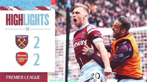 West Ham 2-2 Arsenal | Hammers Hold Leaders To A Strong Draw ...