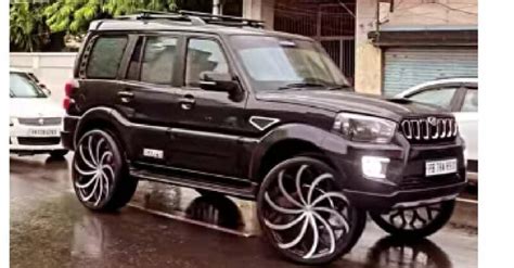 India’s only Mahindra Scorpio with GIANT 28-inch Alloy Wheels » Car ...