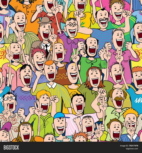 Crowd Cheering, Vector & Photo (Free Trial) | Bigstock