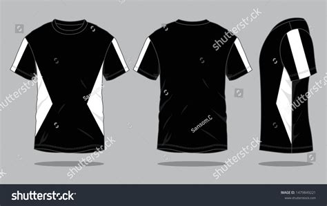 Mens Tshirt Design Vector Black White Stock Vector (Royalty Free ...