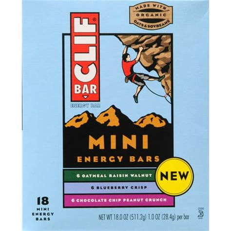 Clif Bar Mini Energy Bars Variety Pack, 18 Oz., 18 Count - Walmart.com ...