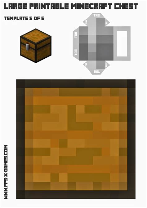 Minecraft Chest Template