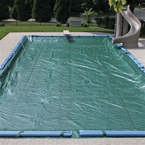 Solid Winter Cover for 12x20 ft Rectanglular Pools, 12 Year Warranty ...