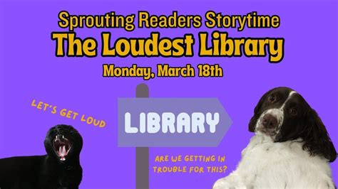 The Loudest Library Storytime, Bellwood-Antis Public Library, 18 March ...