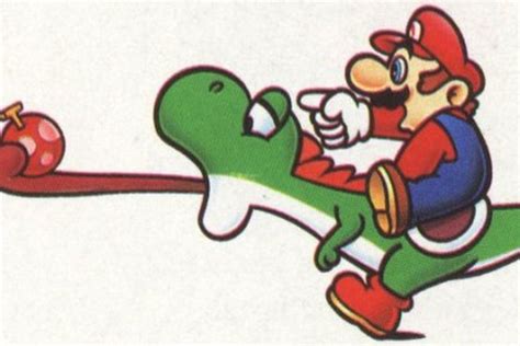 Super Mario World originally had Yoshi getting punched in the head ...