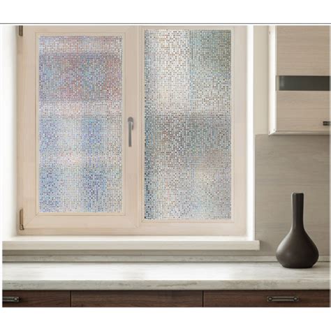 3D Window Film Privacy Glass Sticker NO adhesive Vinyl Static Anti-Uv ...