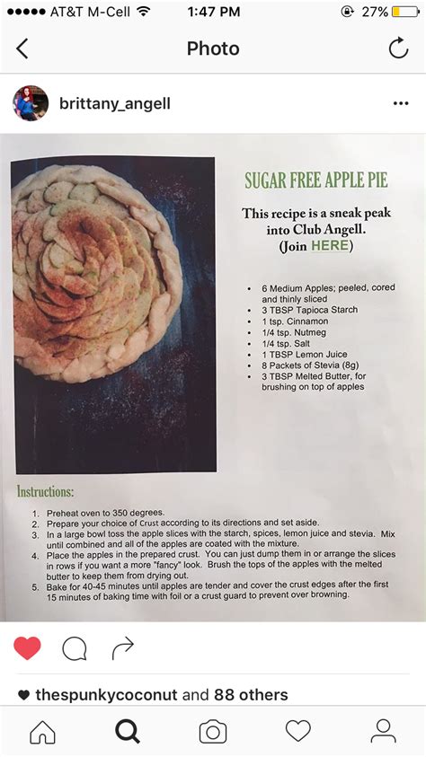 Pin by Jan H on Tgives | Sugar free apple pie, Stevia, Sugar free