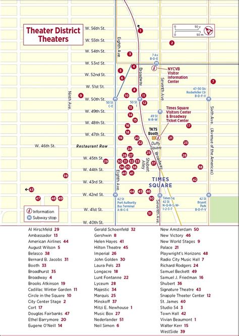 Theater district map nyc | NYC trip | Pinterest