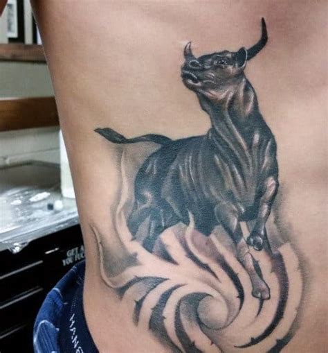 70 Bull Tattoos For Men - Eight Seconds Of 2,000 Pound Furry