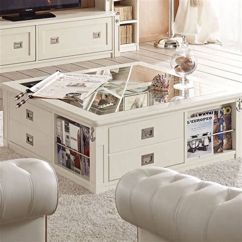 Top 25 of Cream Coffee Tables with Drawers