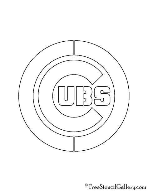 MLB - Chicago Cubs Logo Stencil | Free Stencil Gallery