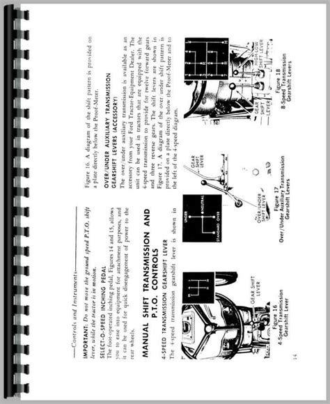 Ford 3000 Tractor Operators Manual