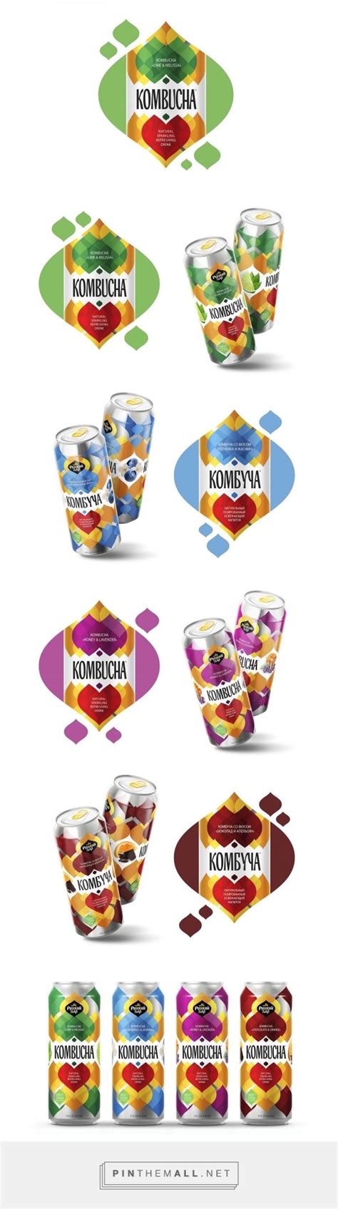 KOMBUCHA - Natural Sparkling Drink | Упаковка и Дизайн