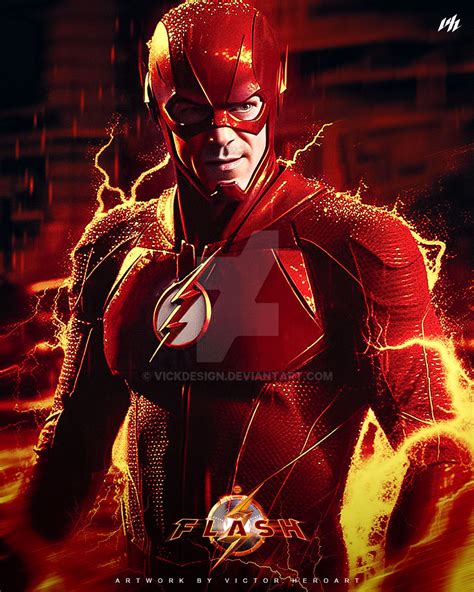 Grant Gustin The Flash Fanart by Vick by VickDesign on DeviantArt