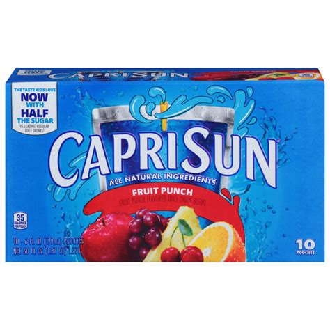 Save on Capri Sun Juice Drink Pouches Fruit Punch All Natural - 10 pk ...