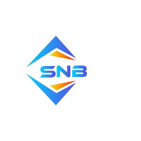 SNB abstract technology logo design on white background. SNB creative ...