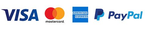 Visa Mastercard American Express Paypal Logos transparent PNG - StickPNG