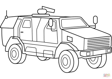 Truck Coloring Pages, Adult Coloring Pages, Army Vehicles, Armored ...