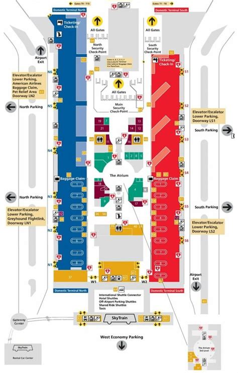 Map Of Atlanta Airport Terminal - Rania Catarina