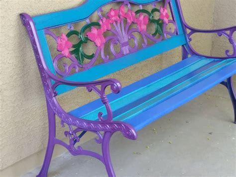 23 Garden Bench Painting Ideas For This Year | SharonSable