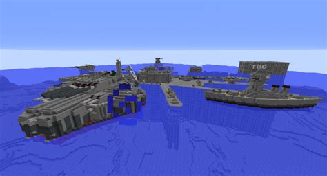 The sea base Minecraft Map