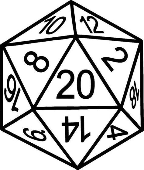 D20 Drawing at GetDrawings | Free download