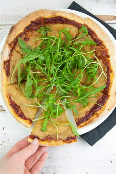 Vegan Cheese Pizza Recipe - Elephantastic Vegan