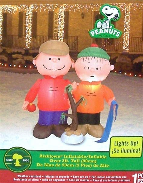 inflatable charlie brown - Google Search Peanuts Gang Christmas ...