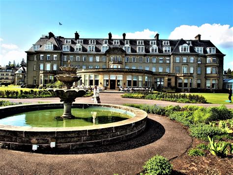 Gleneagles is a luxury hotel and golfing complex in Scotland.