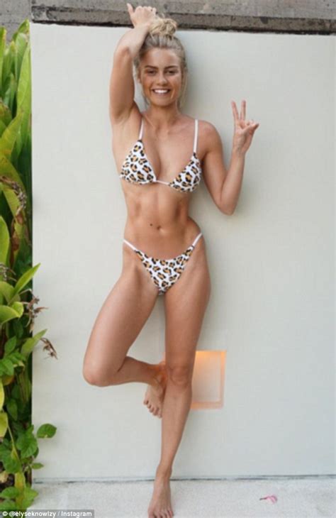 Elyse Knowles sizzles in skimpy leopard print bikini during Bali break ...