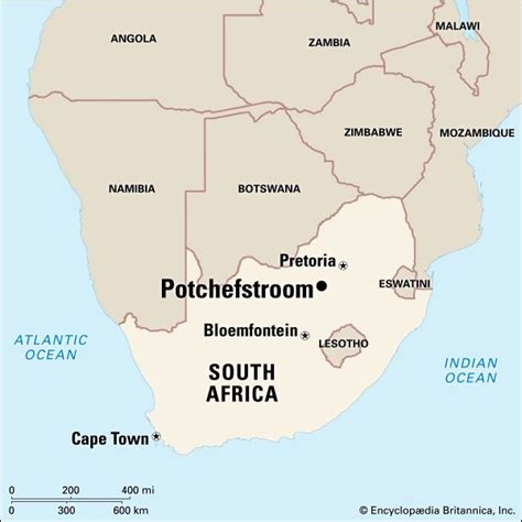 Potchefstroom South Africa Map - Map With Cities