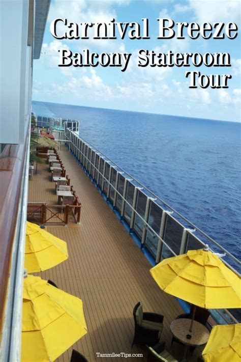 The amazing Balcony Stateroom on the Carnival Breeze