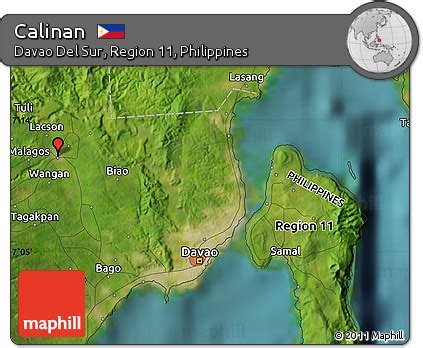 Free Satellite Map of Calinan