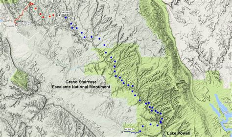 Grand Staircase Escalante Map - change comin