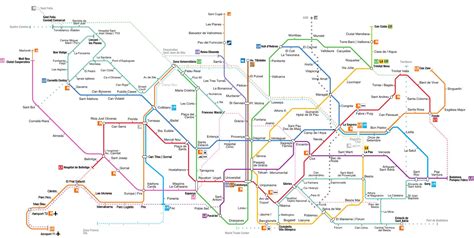 Barcelona Public Transport Zone Map - Transport Informations Lane