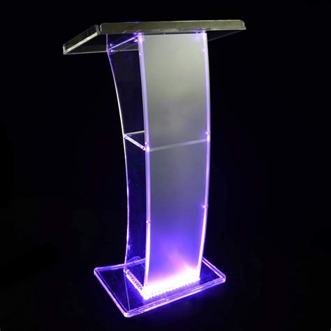 Buy PODIUM Clear Acrylic Presentation Lectern - Elegant Perspex Design ...