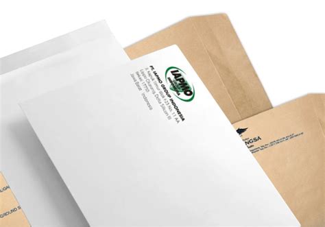 White & Brown Document Envelopes printing at Bali Print Shop