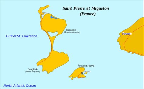 Saint Pierre Et Miquelon Map - Mapsof.Net