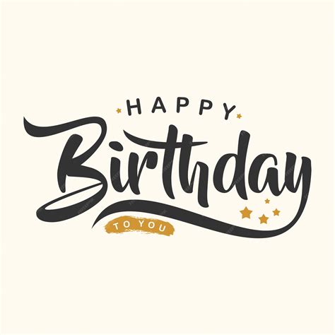 Premium Vector | Creative happy birthday letter