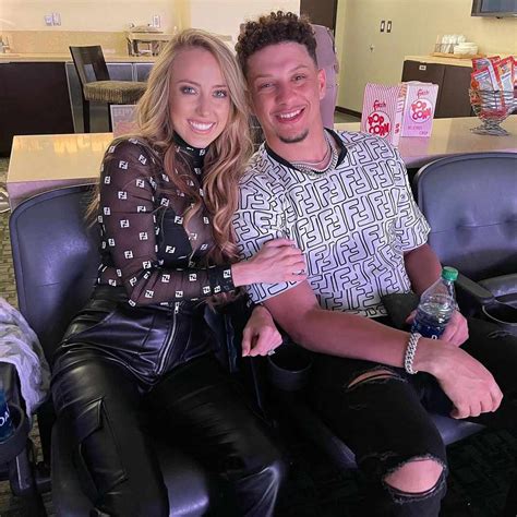 Patrick Mahomes and Fiancée Brittany Matthews Wear Matching Fendi Fits