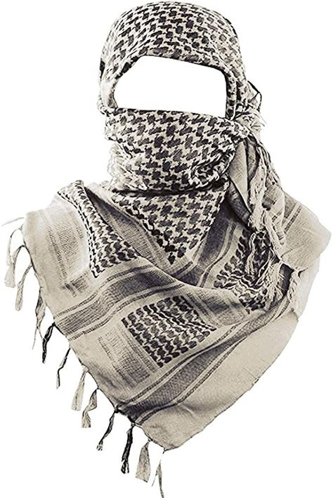 MAGNIVIT Cotton Keffiyeh Tactical Desert Scarf Wrap Shemagh Head Neck ...