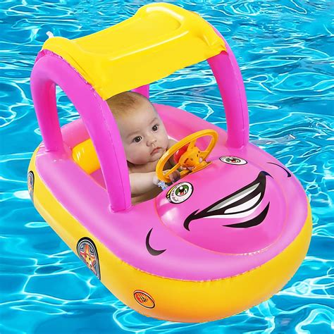 Baby Swimming Pool Float, Inflatable Infant Toddler Pool Floats with ...