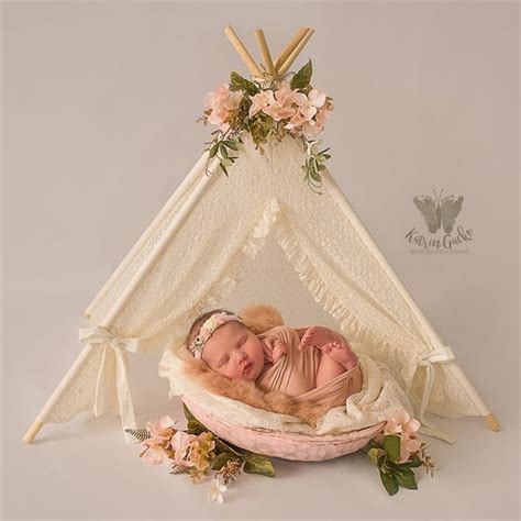 Dvotinst Newborn Baby Photography Props Mini Wigwam Tent Decoration ...