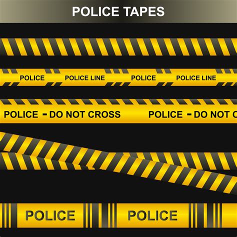 Police tape set, crime tape 1995867 Vector Art at Vecteezy