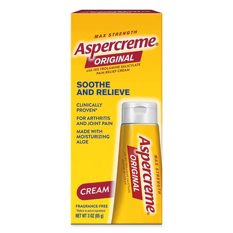 Aspercreme Maximum Strength Pain Relief Cream With Aloe, For Arthritis ...